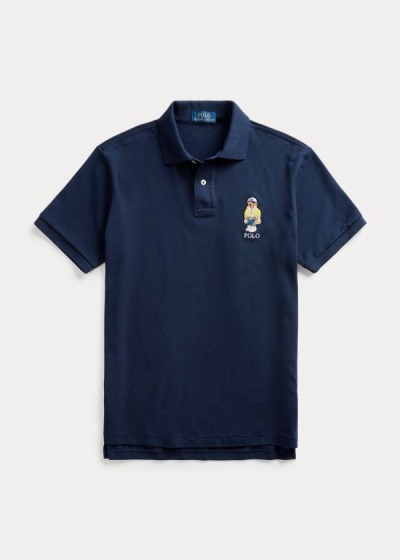 Polos Polo Ralph Lauren Hombre Azul Marino - Custom Slim CP-93 Bear - KBXLW0329